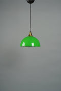 Testa Metal Sarkıt Avize Siyah-Yeşil (25x12x70 cm)