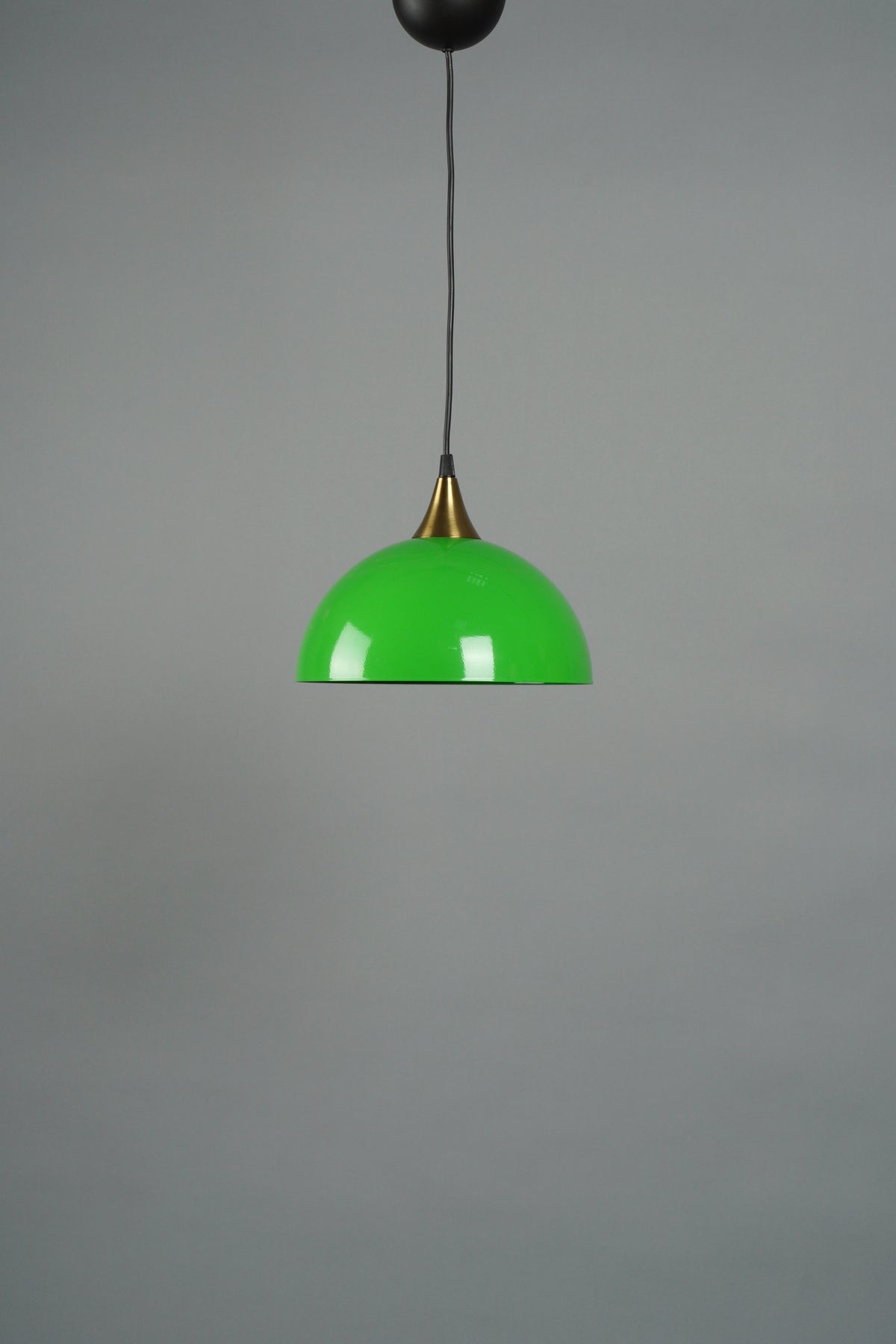 Testa Metal Sarkıt Avize Siyah-Yeşil (25x12x70 cm)