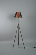 Pier Metal Lambader Siyah-Mavi-Kiremit (38x38x145 cm)