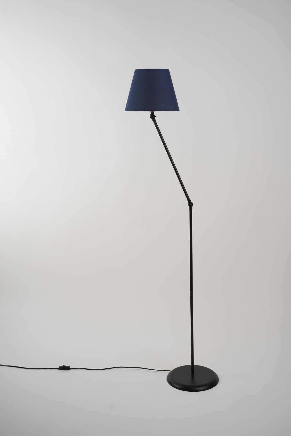 Cosby Metal Lambader Siyah-Lacivert (25x25x145 cm)