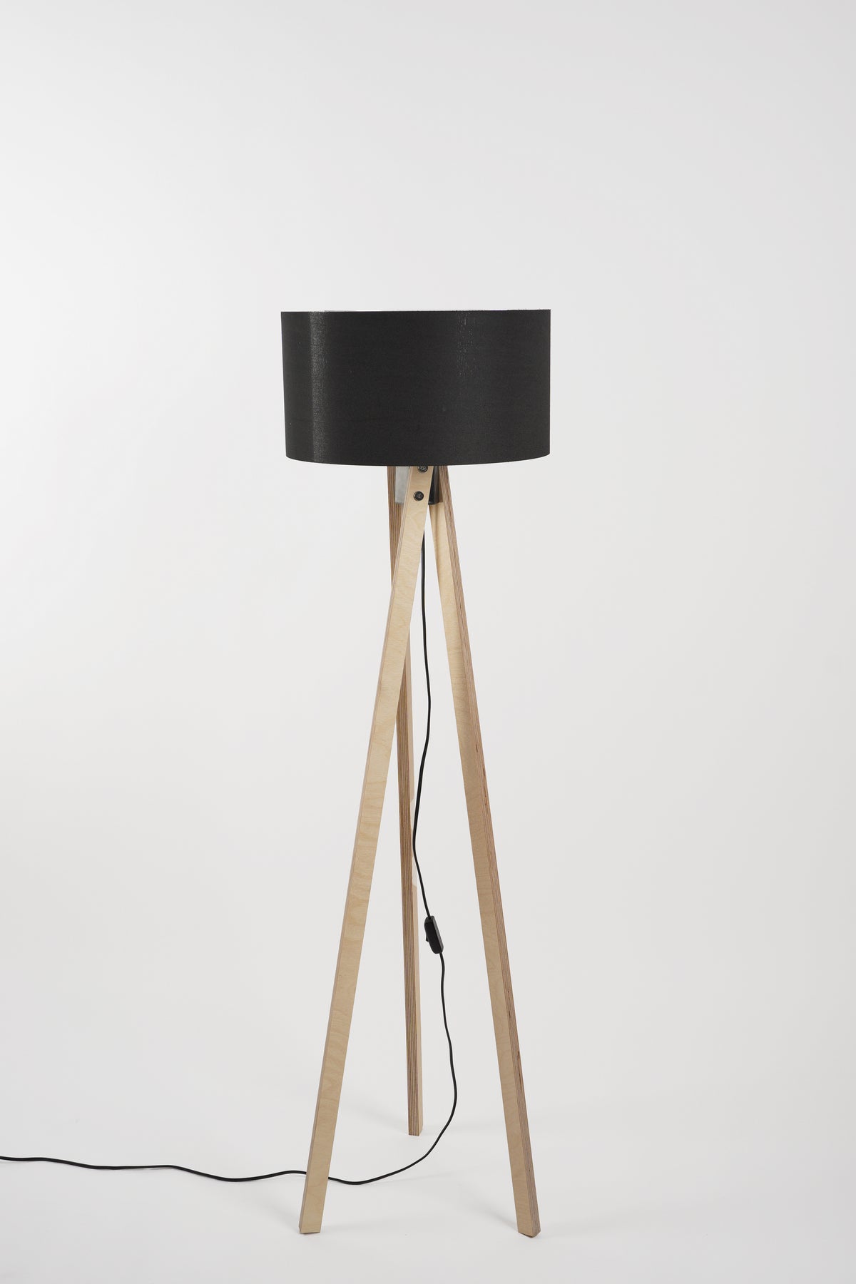 Pier Lambader Naturel-Siyah/Gold (38x38x140 cm)