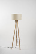 Pier Lambader Naturel-Finlin Krem (38x38x140 cm)