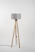 Pier Lambader Naturel-Gri (38x38x140 cm)